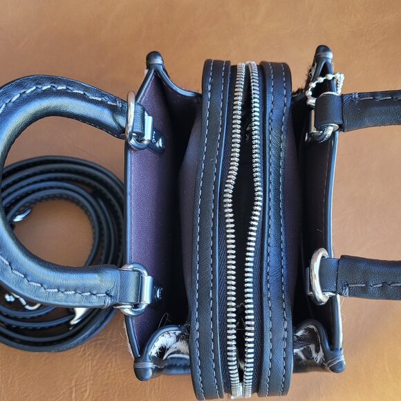 Rogue Bag 12 In Haircalf With Zebra Print - Picture 3 of 11